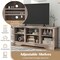 TV Stand for up to 65" Flat Screen TVs with Adjustable Shelves for 18" Electric Fireplace (Not Included) - 58" x 16" x 24.5"